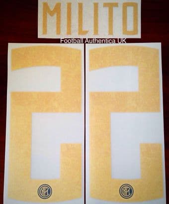 2018-19 Inter Milan 20TH ANNIVERSARY SPECIAL EDITION Home Shirt MILITO#22 Official Name Number Set