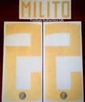 2018-19 Inter Milan 20TH ANNIVERSARY SPECIAL EDITION Home Shirt MILITO#22 Official Name Number Set