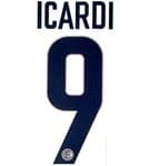 2018-19 Inter Milan ICARDI#9 Third Shirt OFFICIAL Stilscreen Name Number Set