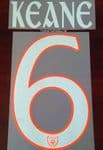 2018-19 Ireland(Republic) HERO SET Home Shirt KEANE#6 Official Football Name Number Set