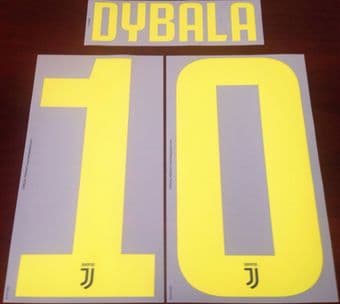 2018-19 Juventus DYBALA#10 Third Shirt Official DekoGraphics Name Number Set