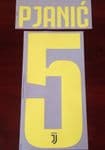 2018-19 Juventus PJANIC#5 Third Shirt OFFICIAL DekoGraphics Name Number Set