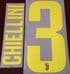 2018-19 Juventus Third Shirt CHIELLINI#3 Official DekoGraphics Name Number Set