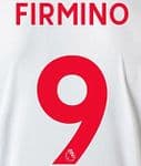 2018-19 Liverpool Third Shirt FIRMINO#9 PS-Pro SportingiD Name Number Set