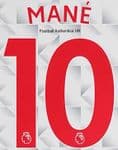 2018-19 Liverpool Third Shirt MANE#10 PS-Pro SportingiD Name Number Set