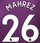 2018-19 Manchester City Away/Third Shirt MAHREZ#26 Official Football Name Number Set