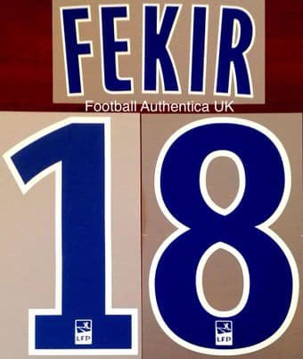 2018-19 Olympique Lyonnais**Lyon** FEKIR#18 Home Shirt Official Player Issue Size Name Number Set
