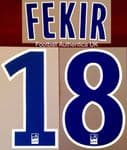 2018-19 Olympique Lyonnais**Lyon** FEKIR#18 Home Shirt Official Player Issue Size Name Number Set