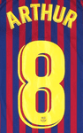 2018-20 Barcelona LA LIGA Home Shirt ARTHUR#8 Official Avery Dennison Name Number Set