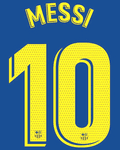 2018-21 Barcelona LA LIGA & UCL Home Shirt MESSI#10 Official Player Issue Match Name Number Set