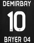 2018-21 Bayer Leverkusen Home/Away Shirt DEMIRBAY#10 Official DekoGraphics Name Number Set