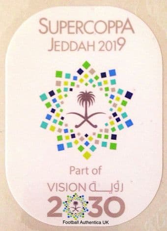2018 Italian SUPERCOPPA FINAL JEDDAH Official Player Issue Size Football Soccer Badge Patch