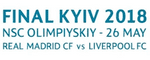 2018 Real Madrid**UCL FINAL KYIV**Match Day Transfer Details Football Logo