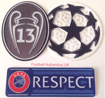 2019-20/21 Real Madrid UCL & BOH 13 CHAMPIONS Official Player Issue Size Football Badge Patch Set