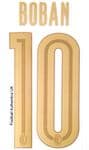 2019-20 AC Milan 120 YRS ANNIVERSARY Home  Shirt BOBAN#10 Official StilScreen Name Number Set