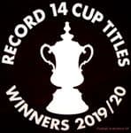 2019-20 Arsenal FA CUP WINNERS Custom Fan Style Football Soccer Match Details Transfer Logo