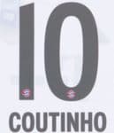 2019-20 Bayern Munich Away Shirt COUTINHO#10 Official Avery Dennison Name Number Set