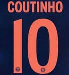 2019-20 Bayern Munich UCL Third Shirt COUTINHO#10 Official Avery Dennison Name Number Set