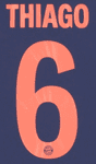 2019-20 Bayern Munich UCL Third Shirt THIAGO#6 Official Football Name Number Set