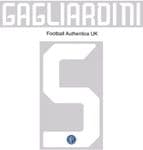 2019-20 Inter Milan GAGLIARDINI#5 Home Shirt Official Stilscreen Name Number Set