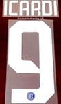 2019-20 Inter Milan ICARDI#9 Home Shirt Official Stilscreen Name Number Set
