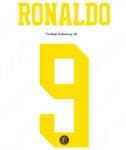 2019-20 Inter Milan PIRELLI EDITION Third Shirt RONALDO#9 Official Stilscreen Name Number Set