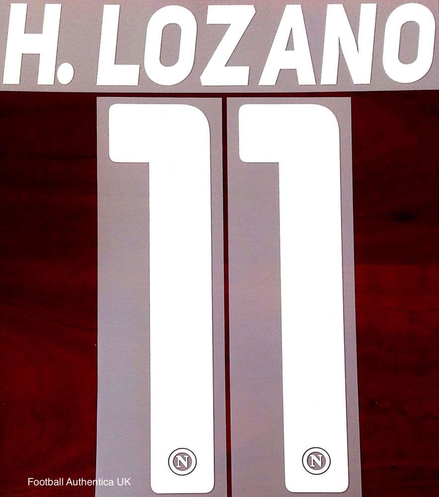 Kit Nameset SSC Napoli Lozano 11 - Officiel 2019/2020 Europa - Neuf Sans Emballage