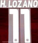 2019-20 Napoli**Serie A**Home & Away Shirt H.LOZANO#11 Official Football Name Number Set