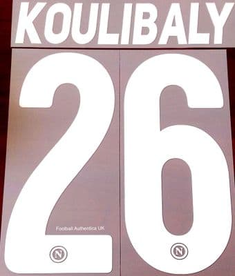 2019-20 Napoli**Serie A**Home & Away Shirt KOULIBALY#26 Official Football Name Number Set