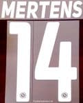 2019-20 Napoli**Serie A**Home & Away Shirt MERTENS#14 Official Football Name Number Set