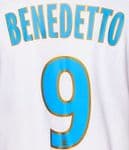 2019-20 Olympique Marseille BENEDETTO#9 Home Shirt Official Player Issue Size Name Number Set