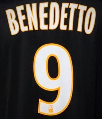 2019-20 Olympique Marseille BENEDETTO#9 Third Shirt Official Player Issue Size Name Number Set