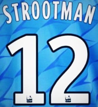 2019-20 Olympique Marseille STROOTMAN#12 Away Shirt Official Player Issue Size Name Number Set