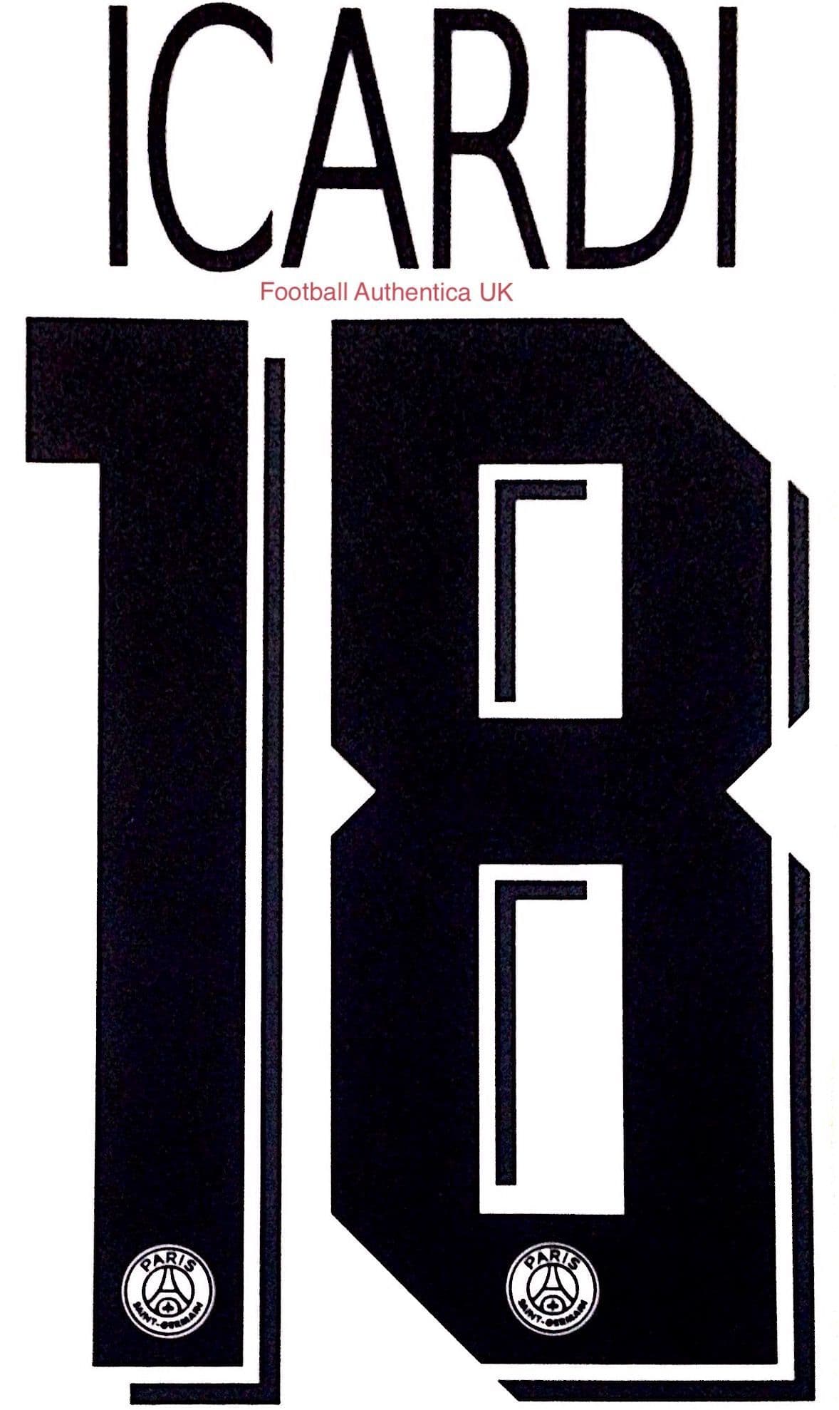 2019-20 PSG Paris UCL Away Shirt ICARDI#18 Official Player Issue Size Name  Number Set