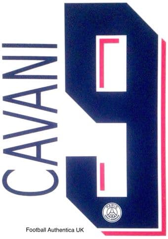 2019-20 PSG Paris UCL Third Shirt CAVANI#9 Official Player Issue Size Name Number Set
