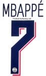 2019-20 PSG Paris UCL Third Shirt MBAPPE#7 Official Player Issue Size Name Number Set