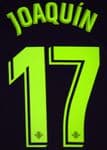 2019-20 Real Betis Away Shirt JOAQUIN#17 Official Player Issue Size Name Number Set