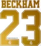 2019-20 Real Madrid HERO SET Home & Away Shirt BECKHAM#23 Official SportingiD Name Number Set
