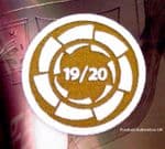 2019-20 Real Madrid LA LIGA CHAMPIONS Official Football Player Issue Size Soccer Badge Patch