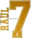 2019-20 Real Madrid LEGEND Home & Away Shirt RAUL#7 Official SportingiD Name Number Set