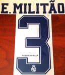 2019-20 Real Madrid UCL Third Shirt E.MILITAO#3 Official SportingiD Name Number Set