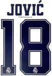 2019-20 Real Madrid UCL Third Shirt JOVIC#18 Official SportingiD Name Number Set
