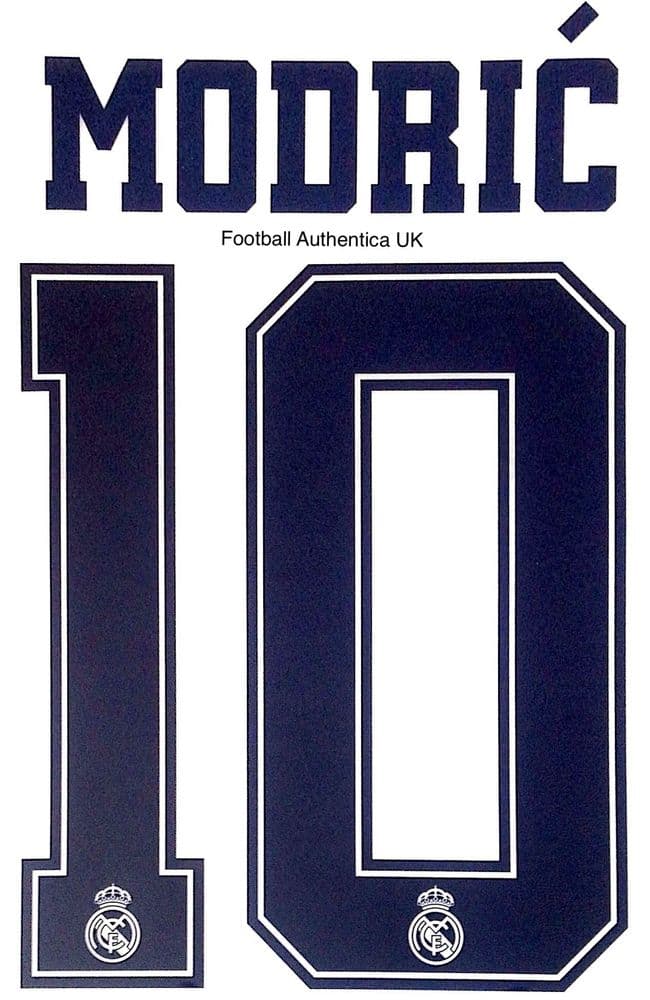2019-20 Real Madrid UCL Third Shirt MODRIC 10 Official SportingiD Name ...