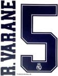2019-20 Real Madrid UCL Third Shirt R.VARANE#5 Official SportingiD Name Number Set