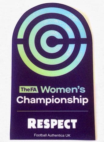 2019-20 The FA WOMEN'S CHAMPIONSHIP Official SportingiD Player Issue Size Football Badge Patch