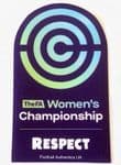 2019-20 The FA WOMEN'S CHAMPIONSHIP Official SportingiD Player Issue Size Football Badge Patch
