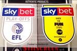 2019 & 2020 Sky Bet EFL League One Play-Offs Official Player Issue Size Football Badge Patch Set