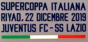 2019 Lazio**SUPERCOPPA FINAL RIYADH**Official Player Issue Size Match Transfer Details Logo
