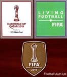 2019 Liverpool FIFA World Club Champions Official Player Issue Size Football Badge Patch Set