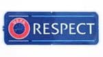 2020-21/22 International Football**EURO 2020**UEFA RESPECT Official Player Issue Size Badge Patch.
